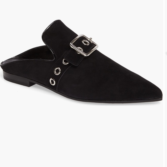 Robert Clergerie Shoes - Robert Clergerie X Self Portrait Lopal Mules Loafers Suede Black 40/10.5 NWOB